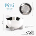 Comedouro Elevado para gatos Catit PIXI WEPET