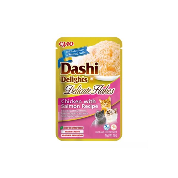 Dashi Cat DELIGHTS Delicate Flakes Frango/Salmão 40g wepet