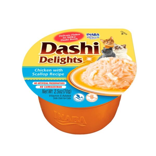 Dashi Cat DELIGHTS Receita de Frango com vieira 70g wepet