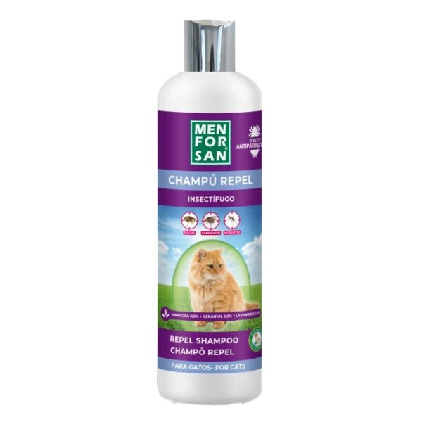 Menforsan Shampoo Anti-Insetos para Gatos 300 ml wepet