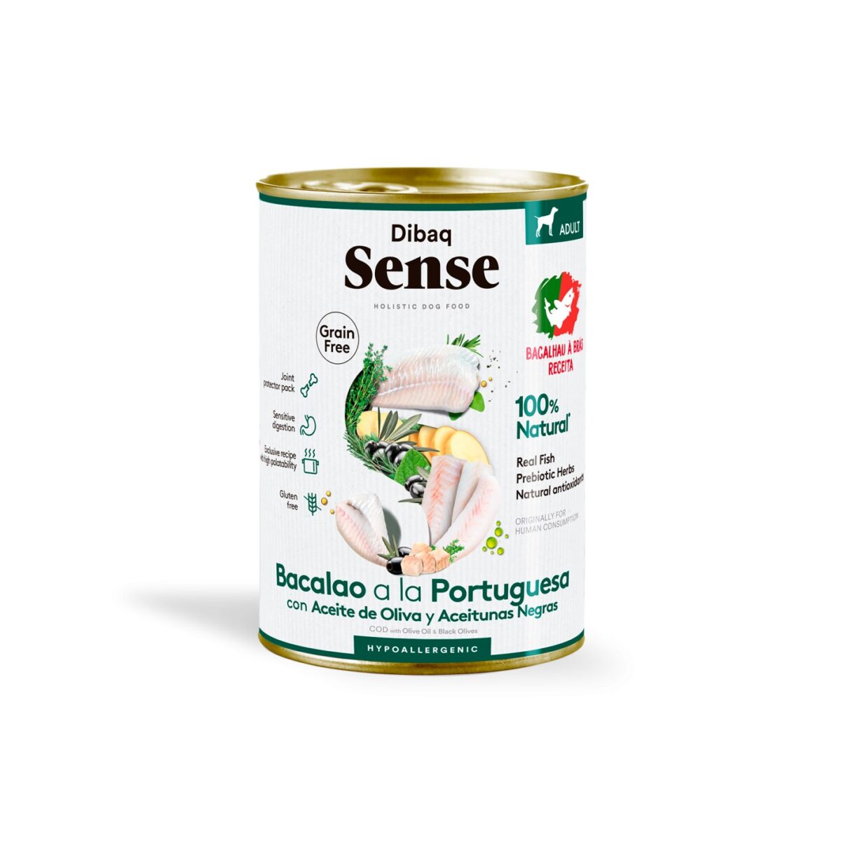 Dibaq Sense Grain Free Bacalhau à Portuguesa 380gr wepet