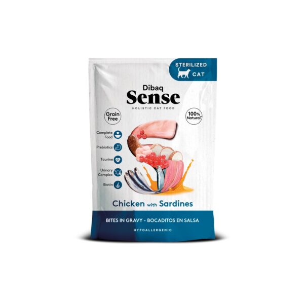 Dibaq Sense Bites frango com sardinha 100gr wepet