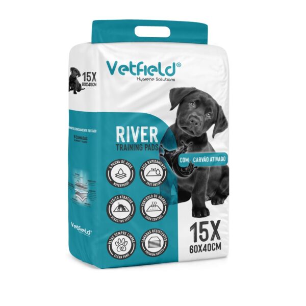 Vetfield RIVER Training Pads 15UN 60X40CM WEPET
