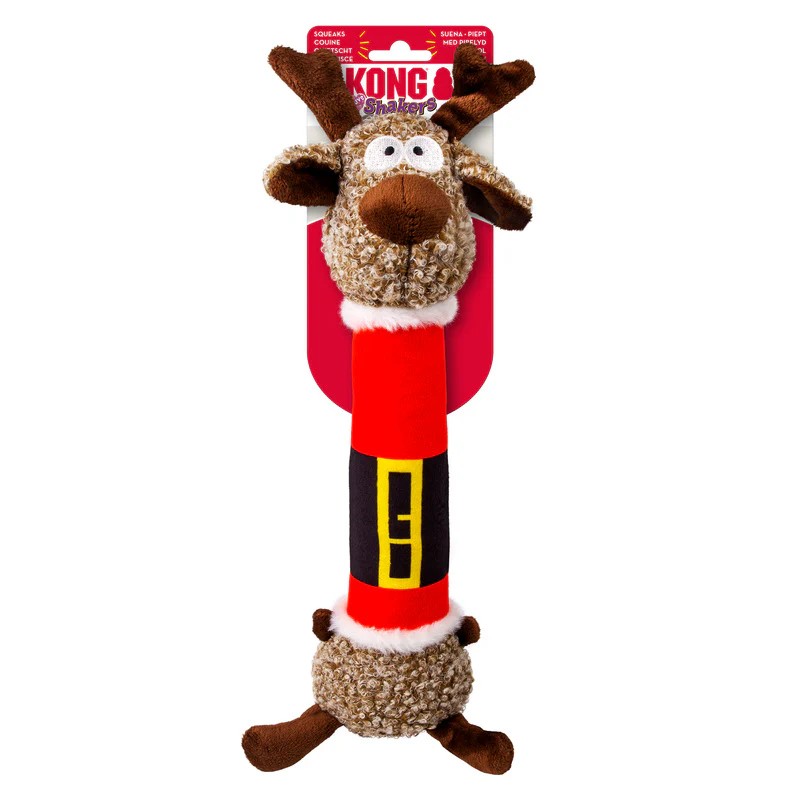 035585507071 1 Kong Holiday Dog Shakers Luvs Reindeer M wepet