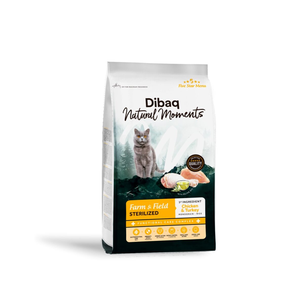 DIBAQ NATURAL MOMENTS CAT STERILIZED FARM&FIELD WEPET