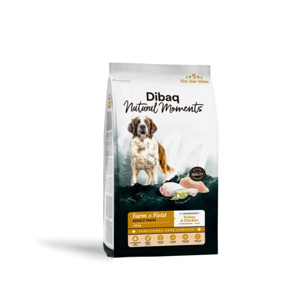 DIBAQ NATURAL MOMENTS DOG FARM&FIELD MAXI ADULT 12KG