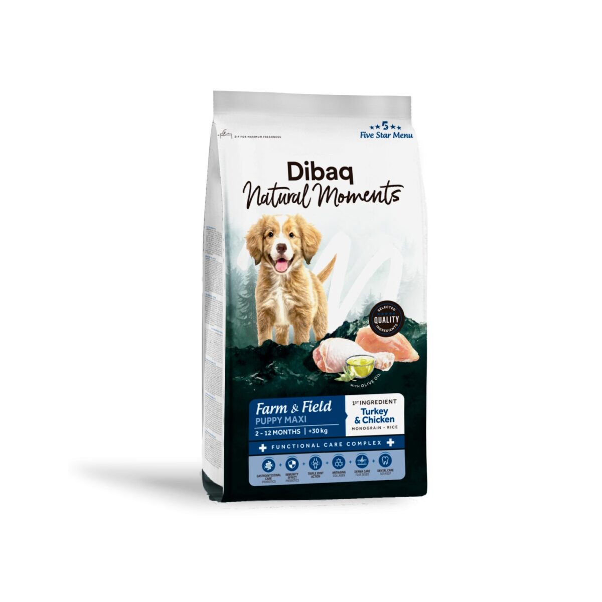 DIBAQ NATURAL MOMENTS DOG FARM&FIELD MAXI PUPPY WEPET