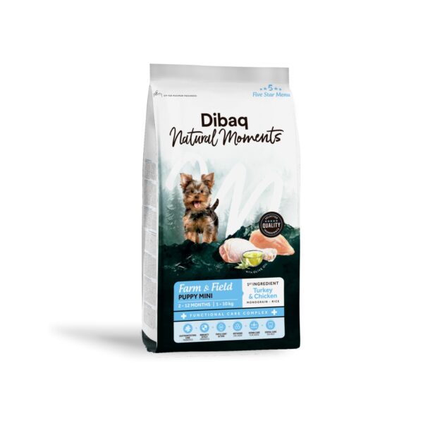 DIBAQ NATURAL DOG FARM&FIELD PUPPY MINI 2 KG WEPET
