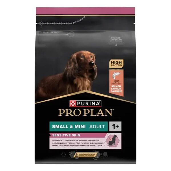 PRO PLAN Cão Adulto Porte Pequeno & Mini Pele Sensível Rico em Salmão 3kg wepet