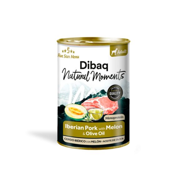 DIBAQ NATURAL DOG ADULT IBERIAN PORK WITH MELON 380G WEPET