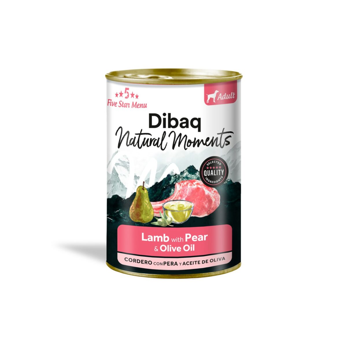 dibaq-natural-moments-adulto-cordero-con-pera DIBAQ NATURAL DOG ADULT LAMB WITH PEAR 380G WEPET