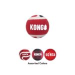 KONG SIGNATURE BALL ASSORTED 4-PK MD (SKM2E) WEPET