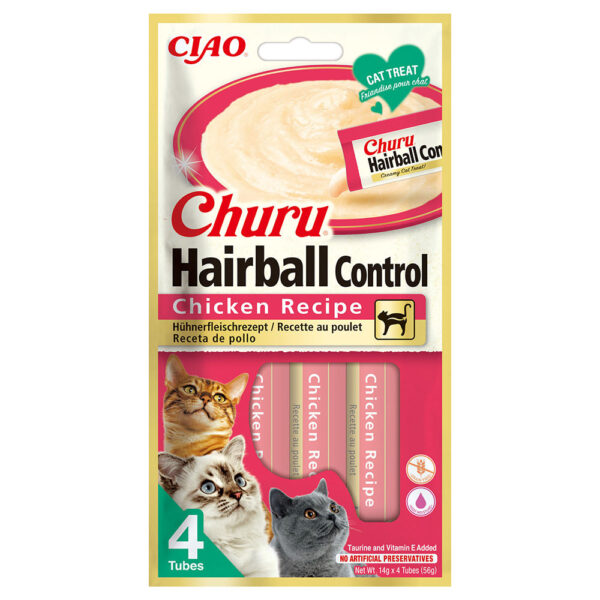 churu hairball receita de frango wepet