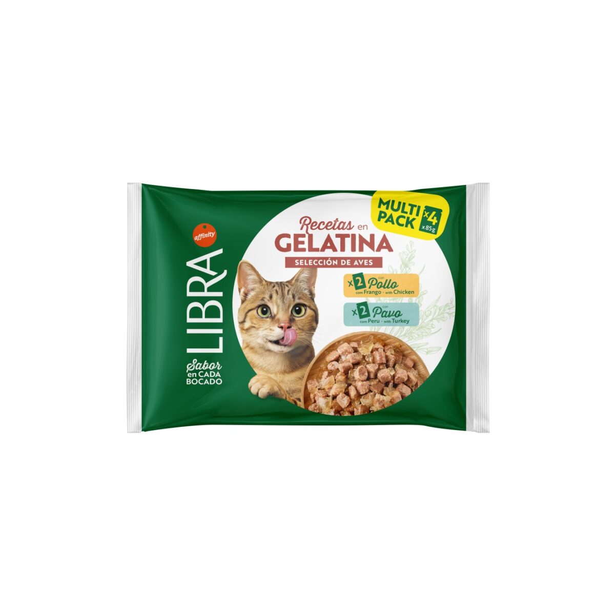 LIBRA GATO WET P GELATINA FRANGO&PERU FWP (85GRX4SQ) WEPET