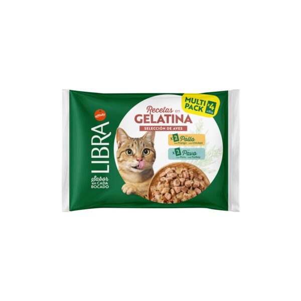 LIBRA GATO WET P GELATINA FRANGO&PERU FWP (85GRX4SQ) WEPET