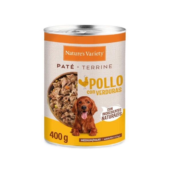 NV DOG WET PATE MED/MAXI FRANGO 400GR WEPET