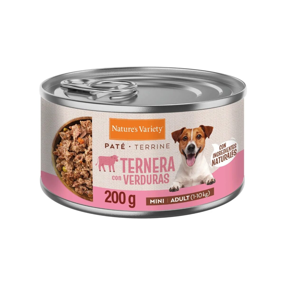 NV DOG WET PATE MINI VITELA 200GR WEPET