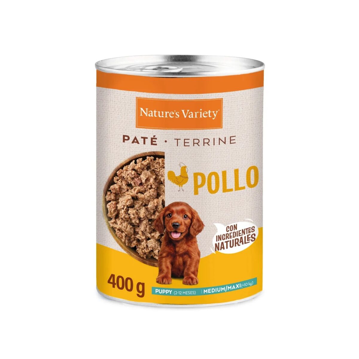 NV DOG WET PATE MED/MAXI PUPPY FRANGO 400GR WEPET