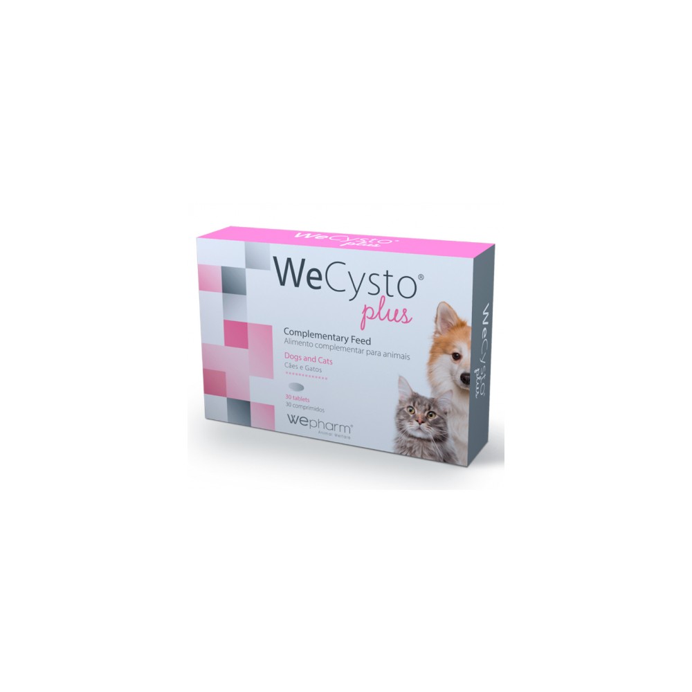 wecysto-plus-comp-suporte-funcao-urinaria-caes-e-gatos WeCysto® Plus 30cp - Image 1